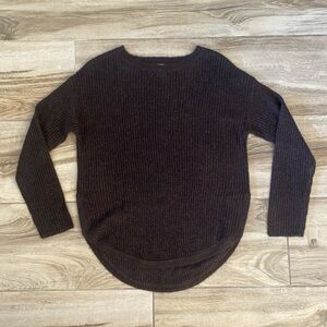 beachlunchlounge Dark Brown Crew Neck Sweater